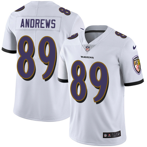 Nike Ravens #89 Mark Andrews White Men's Stitched NFL Vapor Untouchable Limited Jersey - Click Image to Close
